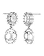 Just Cavalli Stainless Steel Earrings with Sparkling Crystals