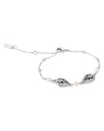 Just Cavalli ladies bracelet steel silver with crystal and MOP