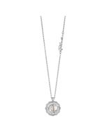 Just Cavalli necklace for women steel silver with MOP