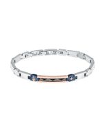 Maserati CERAMIC logo bracelet steel Silver size 18.5+3CM