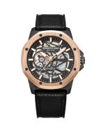 Kenneth Cole automatic gent watch rose gold with black leather 
