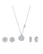 Michael Kors 925 Sterling Silver Necklace And Earrings Gift set