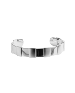 Zyan Silver Cuff Bracelet - Wide Classic Sterling Silver - M