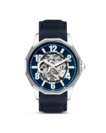 Cerruti 1881 Molveno automatic watch for men with blue leather 