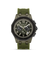 Cerruti 1881 Molveno watch for men with olive silicon strap