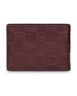 Police wallet for men 8cc burgundy leather 