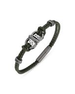 Cerruti 1881 BRAULIA Men's Bracelet – Olive Leather