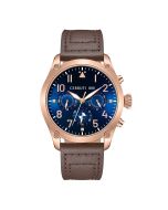 Cerruti 1881 Men's Chronograph Watch - Brown Leather Strap
