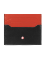 Montblanc Meisterstuck card holder 6cc black , Red 