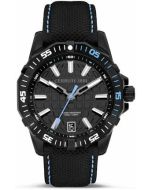 Cerruti 1881 men Quartz watch black leather 