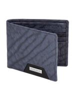Police wallet for men in blue leather 6cc