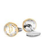 Police EBON men cufflink stainless steel silver , Gold 
