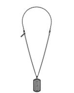 Police LATTITUDE men necklace stainless steel black