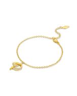 Police FLAKE women bracelet steel gold with crystal 