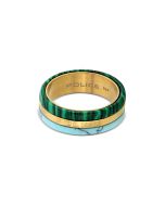 Police ring for women stainless steel gold size 52