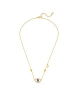 Police EYE women necklace steel gold with crystal