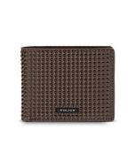 Police wallet for men 8 cards leather brown 