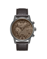 Police URBAN REBEL watch for men brown leather