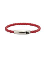 Police SOLITARY bracelet for men red leather