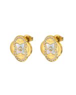 Cerruti 1881 FLORA earring for women gold with crystal 