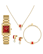 Trussardi ATTITUDE ladies watch set with 4 PCS gold