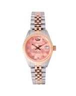Philip watch ladies watch stainless steel rose gold , Pink