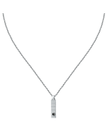 Morellato Urban necklace for men steel silver , Black
