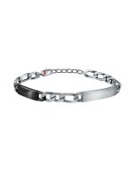 Sector Energy Bracelet For Men Steel , Silver / Black