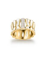 Morellato ladies ESSENZA ring steel gold size 14