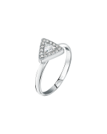 Morellato Trilliant ring for women silver with crystal size 12