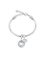 Morellato Drops Bracelet For Women Crystal ,Silver 