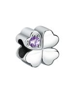 Morellato Drops Ladies Charms steel silver with Purple crystal