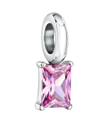 Morellato woman charm drops steel silver , Burgundy