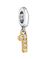 Morellato charm number 1 for woman silver , Gold