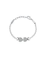 Morellato women bracelet steel silver with crystal