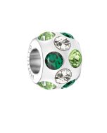 Morellato Drops Charms For Women Silver , Green