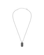 Sector Basic Necklace For Men Stainless Steel , Silver