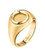 Trussardi T-HERITAGE women ring steel gold size 12