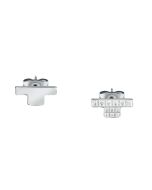 Trussardi T-LOGO women earring silver with crystal size 11MM