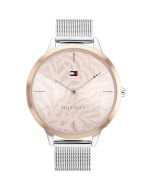 Tommy Hilfiger Rose Gold Ladies Quartz Watch steel silver 