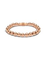 Police women rose gold bracelet with rose gold beads